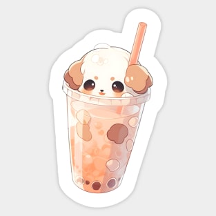 shih tzu Boba Tea! Sticker